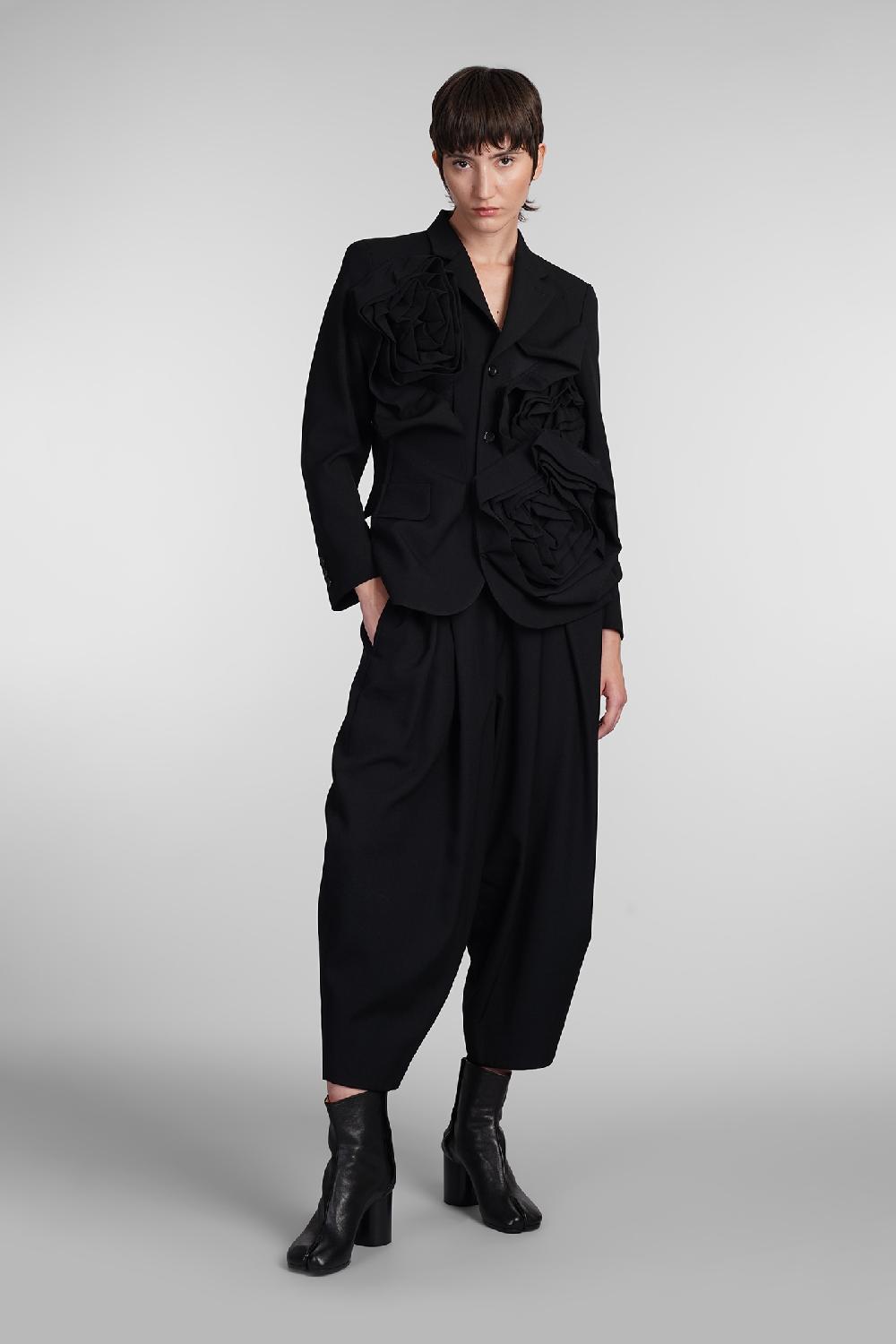 Deliberti Comme des Garcons Blazer in lana nera cod. 407127 - Deliberti The Luxury Shopping In Saldo