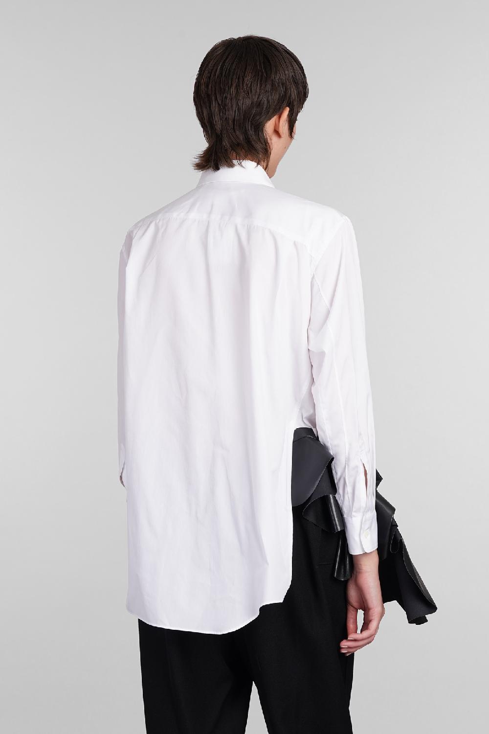 Deliberti Comme des Garcons Camicia in cotone bianco cod. 406921 - Deliberti The Luxury Shopping 2025