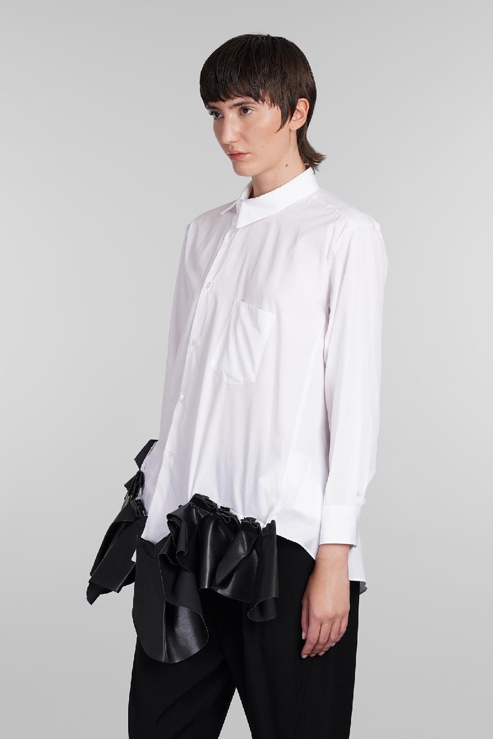 Deliberti Comme des Garcons Camicia in cotone bianco cod. 406921 - Deliberti The Luxury Shopping 2025