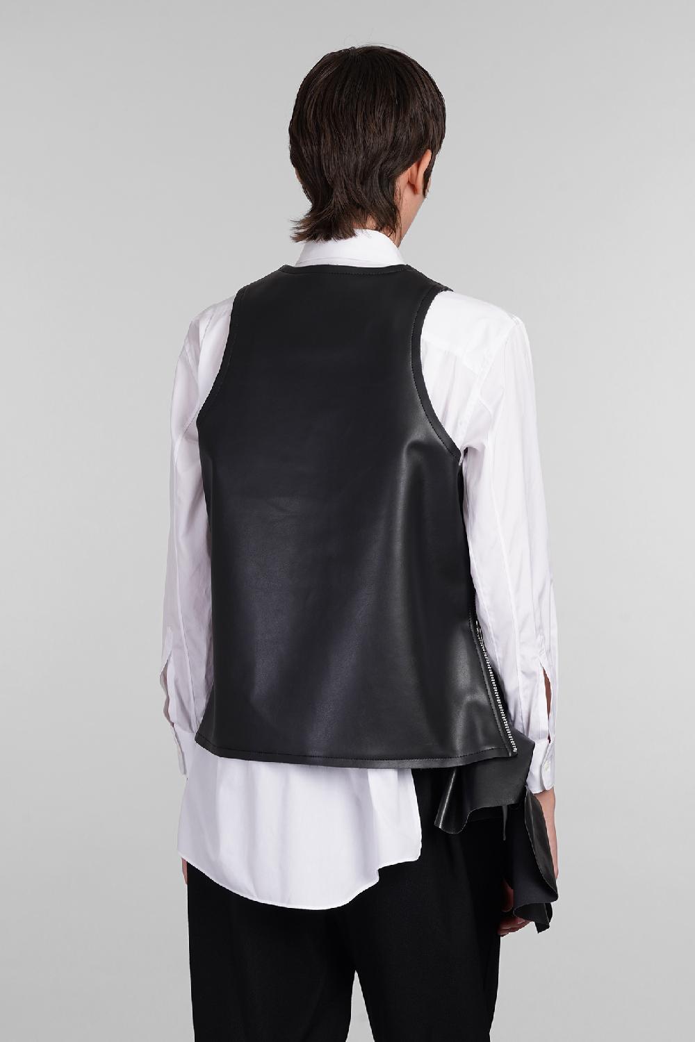 Deliberti Comme des Garcons Topwear in poliuretano nero cod. 406922 - Deliberti The Luxury Shopping Italy