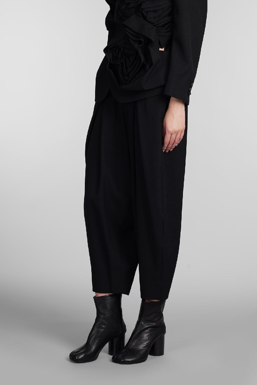 Deliberti Comme des Garcons Pantalone in lana nera cod. 406925 - Deliberti The Luxury Shopping In Linea