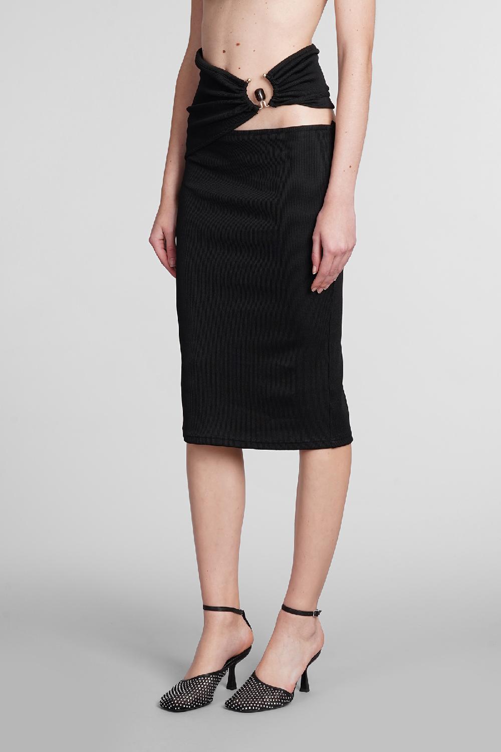 Deliberti Christopher Esber Gonna in poliestere nero cod. 400424 - Deliberti The Luxury Shopping Vendita