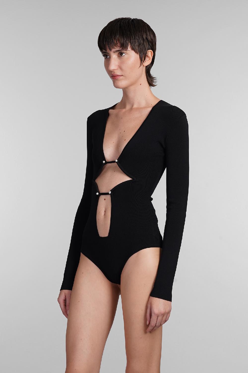 Deliberti Christopher Esber Body in viscosa nera cod. 407679 - Deliberti The Luxury Shopping Soddisfazione Garantita