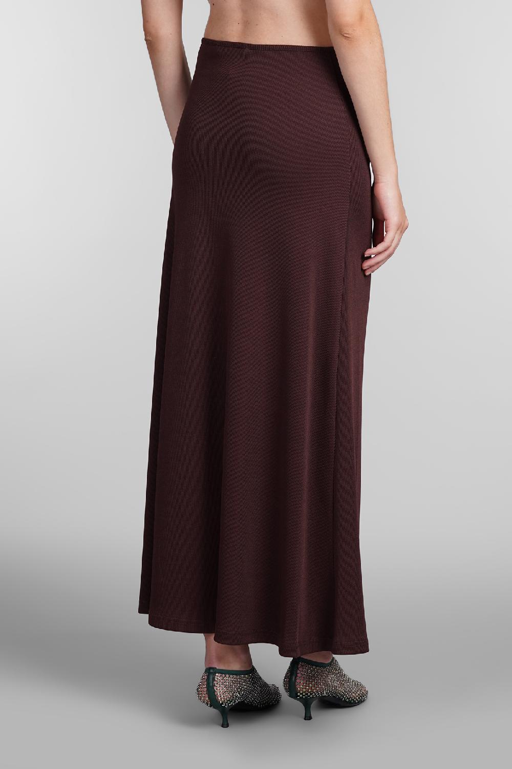 Deliberti Christopher Esber Gonna in poliestere bordeaux cod. 407680 - Deliberti The Luxury Shopping Qualità Garantita