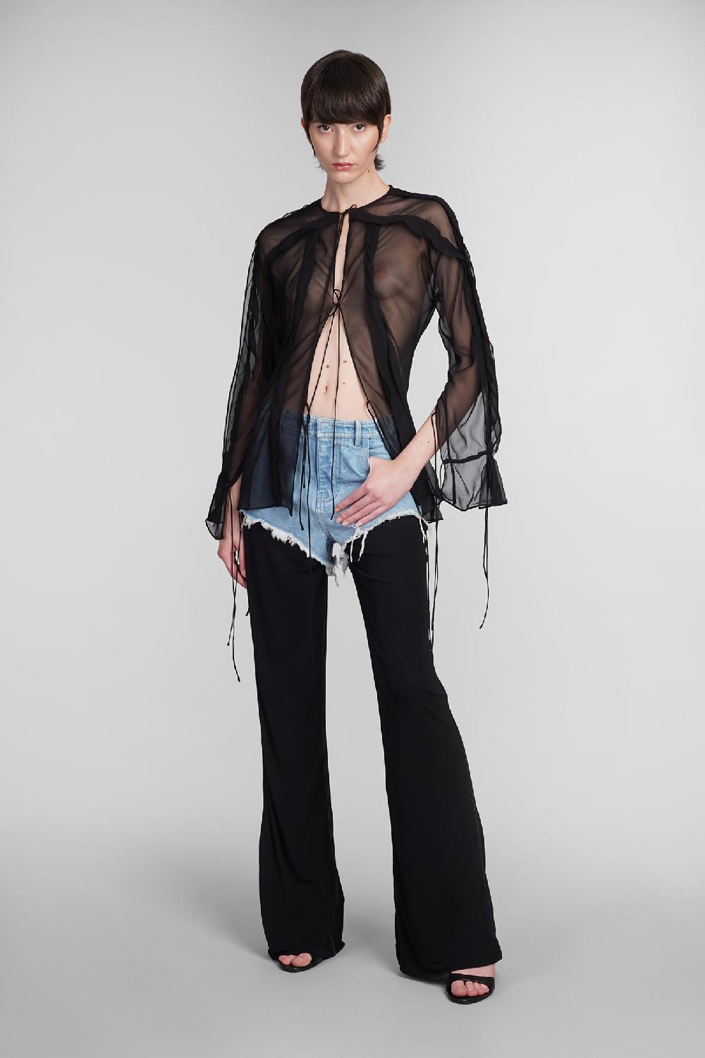 Deliberti Christopher Esber Camicia in seta nera cod. 402356 - Deliberti The Luxury Shopping Shopping Online
