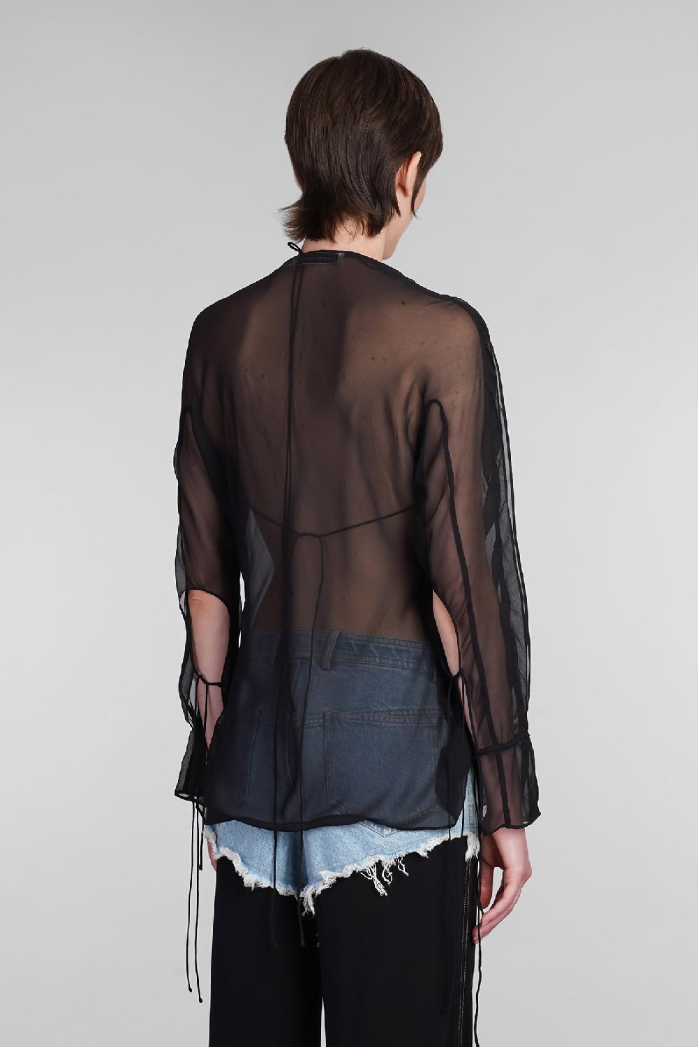 Deliberti Christopher Esber Camicia in seta nera cod. 402356 - Deliberti The Luxury Shopping Shopping Online