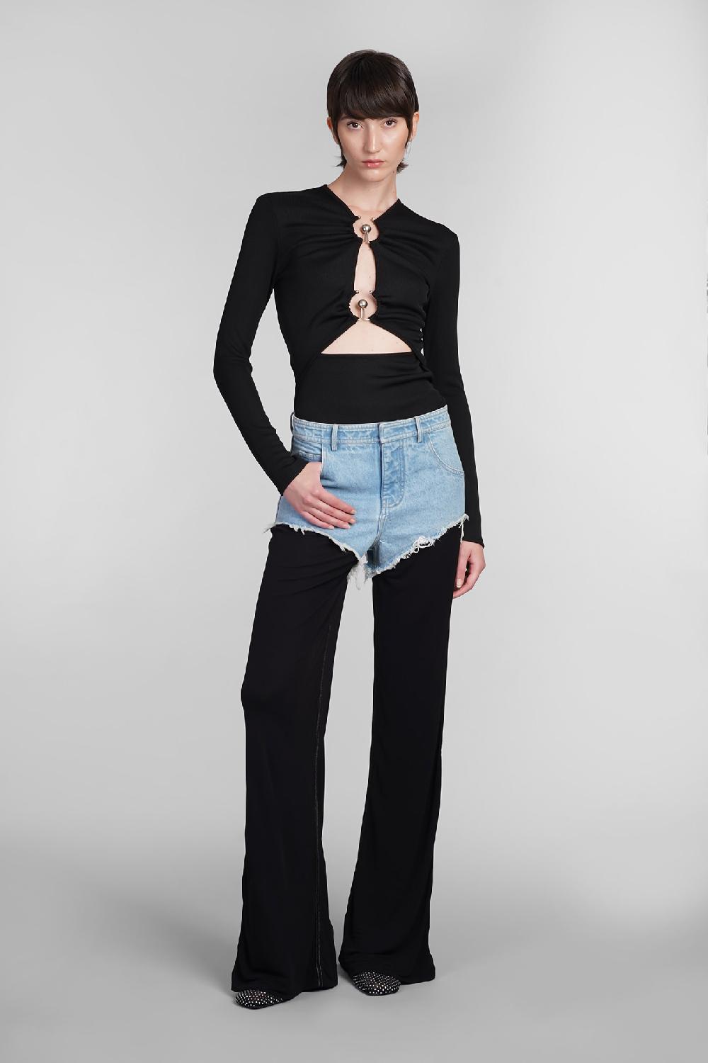 Deliberti Christopher Esber Topwear in poliestere nero cod. 402360 - Deliberti The Luxury Shopping Convenienza