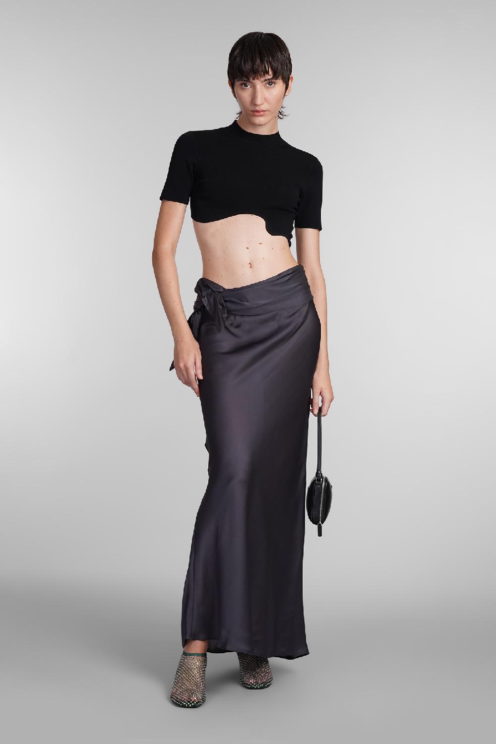 Deliberti Christopher Esber Topwear in viscosa nera cod. 402375 - Deliberti The Luxury Shopping Vendita Calda
