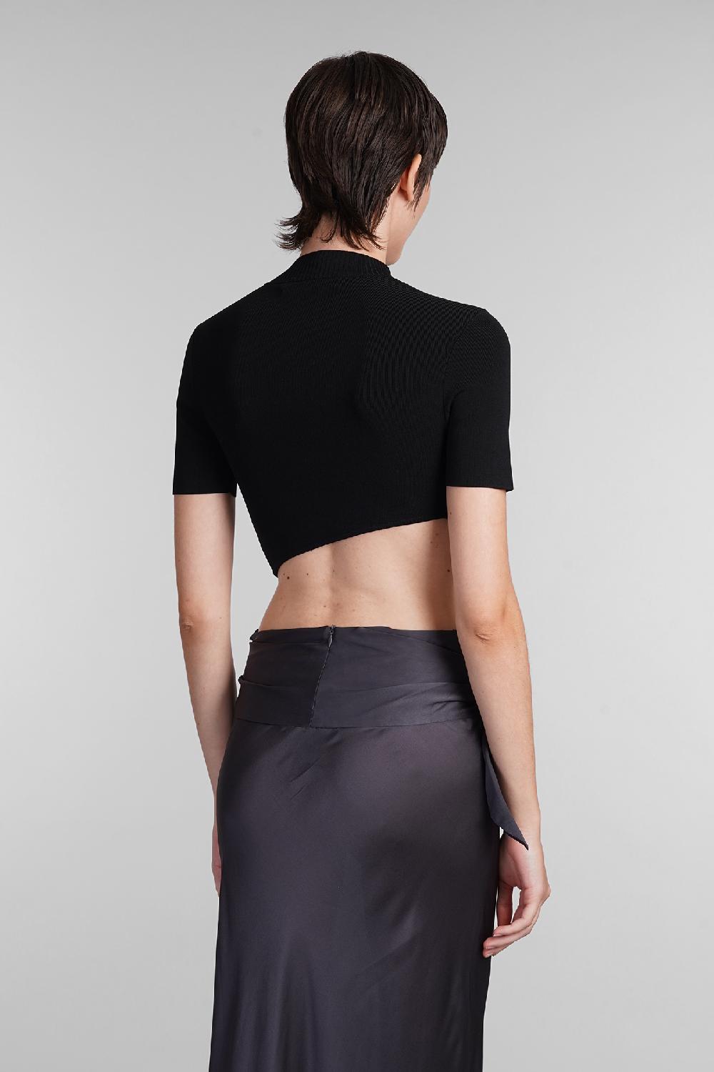 Deliberti Christopher Esber Topwear in viscosa nera cod. 402375 - Deliberti The Luxury Shopping Vendita Calda