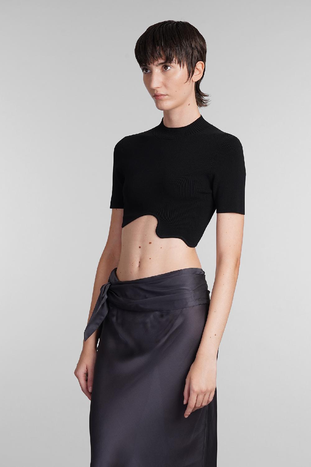 Deliberti Christopher Esber Topwear in viscosa nera cod. 402375 - Deliberti The Luxury Shopping Vendita Calda
