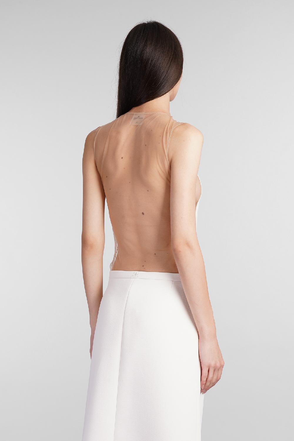 Deliberti Courreges Body in poliestere bianco cod. 409189 - Deliberti The Luxury Shopping Vendite Flash