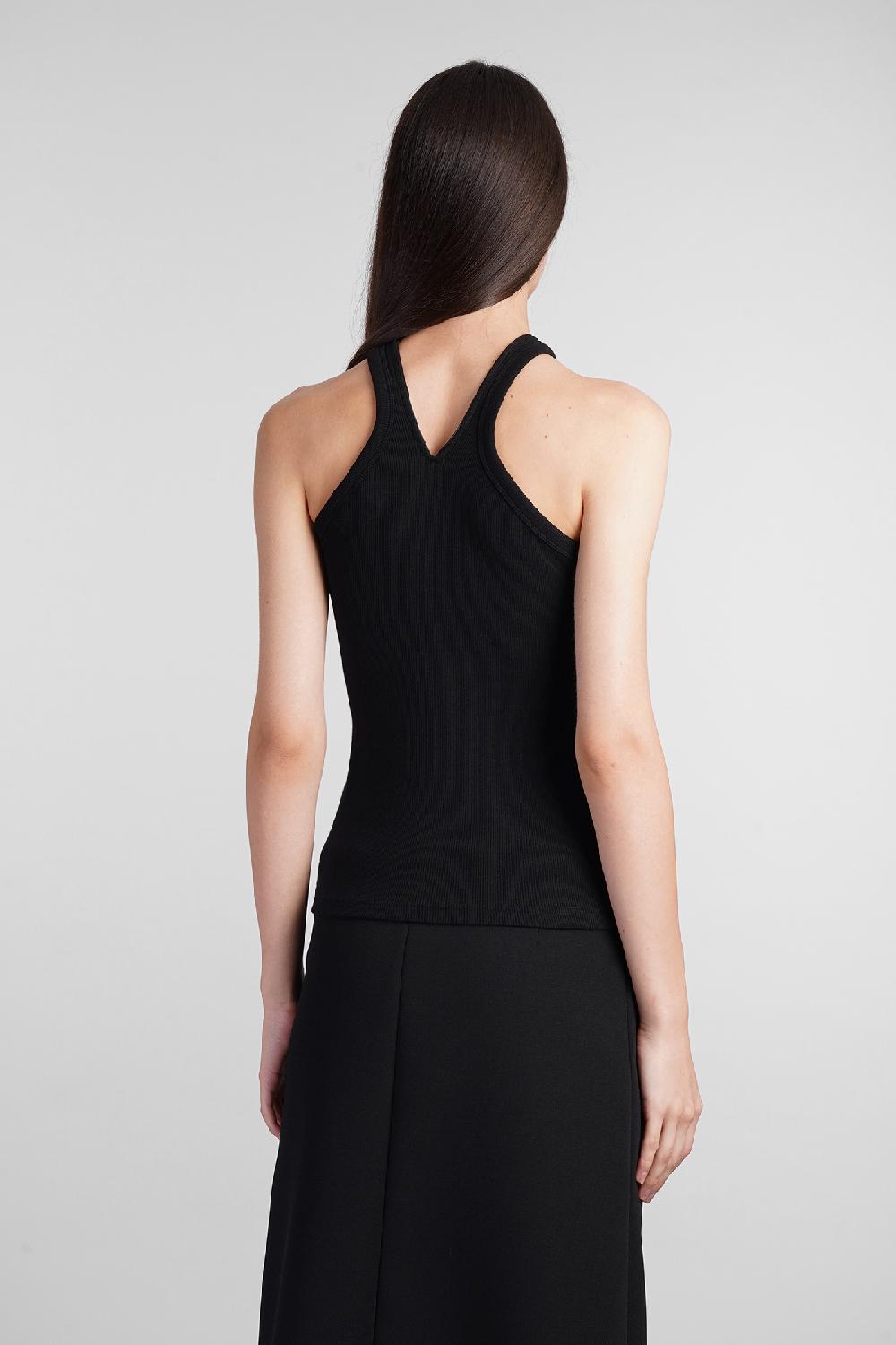 Deliberti Courreges Topwear in cotone nero cod. 408566 - Deliberti The Luxury Shopping Negozio