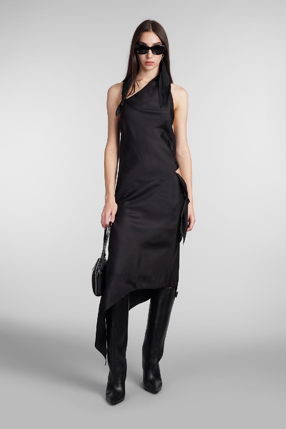 Deliberti Courreges Abito in seta nera cod. 409346 - Deliberti The Luxury Shopping In Saldo