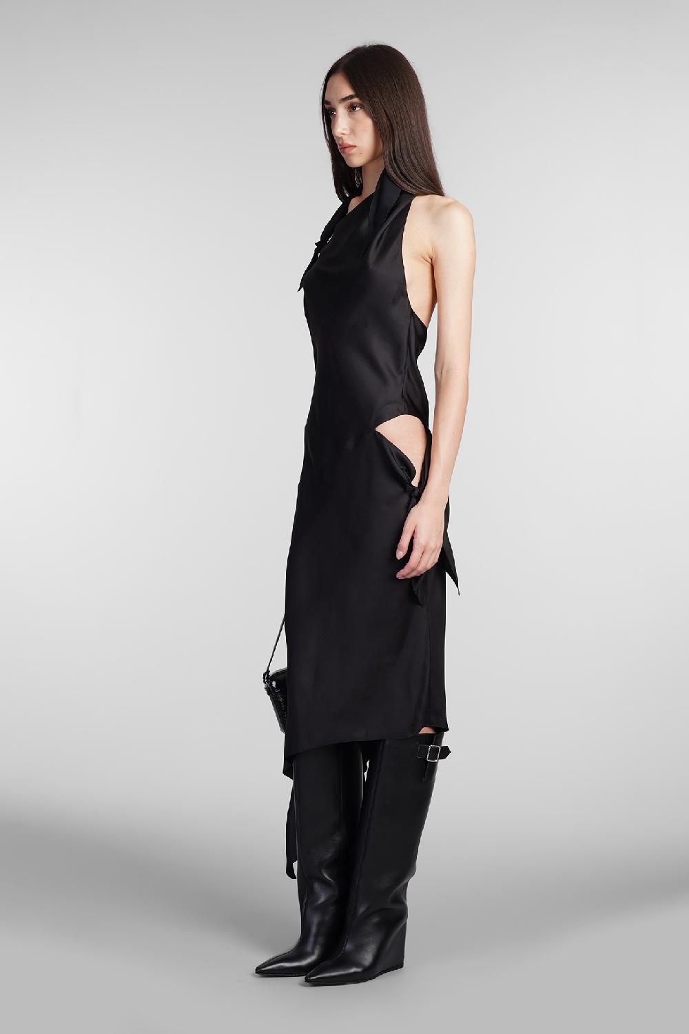 Deliberti Courreges Abito in seta nera cod. 409346 - Deliberti The Luxury Shopping In Saldo