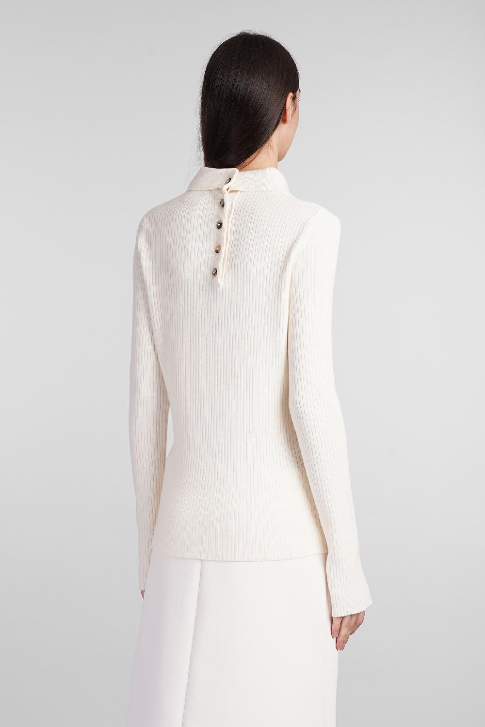 Deliberti Courreges Polo in cotone beige cod. 408569 - Deliberti The Luxury Shopping Nuova