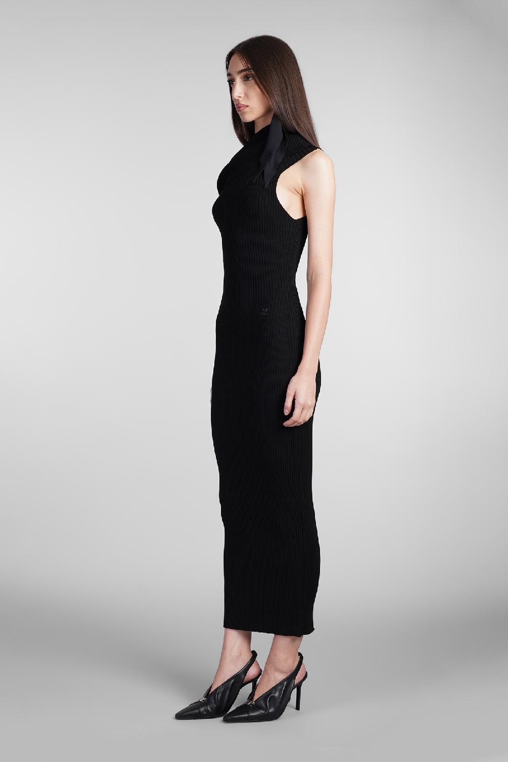Deliberti Courreges Abito in viscosa nera cod. 408570 - Deliberti The Luxury Shopping Esporta salva