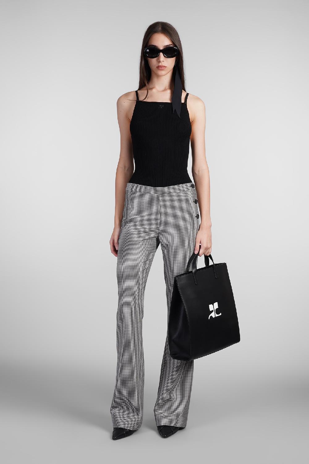 Deliberti Courreges Canotta in viscosa nera cod. 408571 - Deliberti The Luxury Shopping 2025