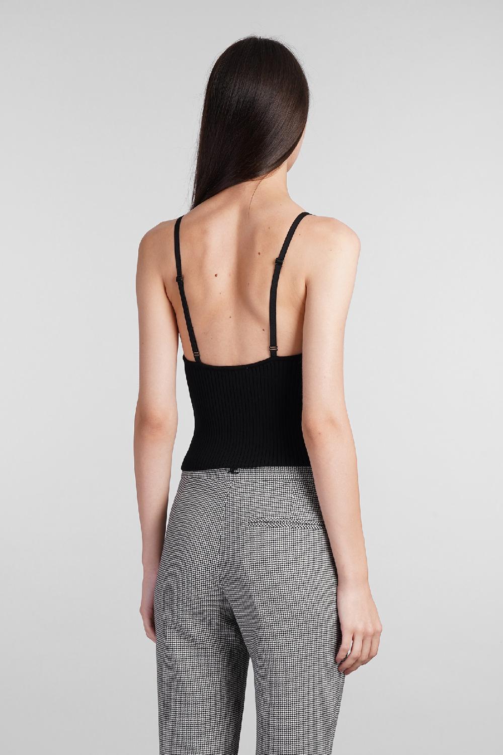 Deliberti Courreges Canotta in viscosa nera cod. 408571 - Deliberti The Luxury Shopping 2025
