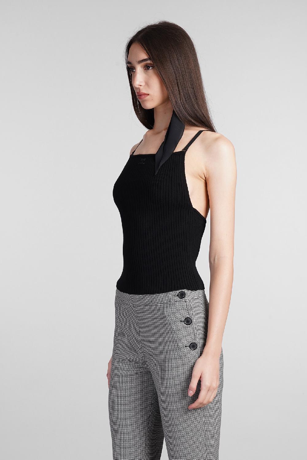 Deliberti Courreges Canotta in viscosa nera cod. 408571 - Deliberti The Luxury Shopping 2025