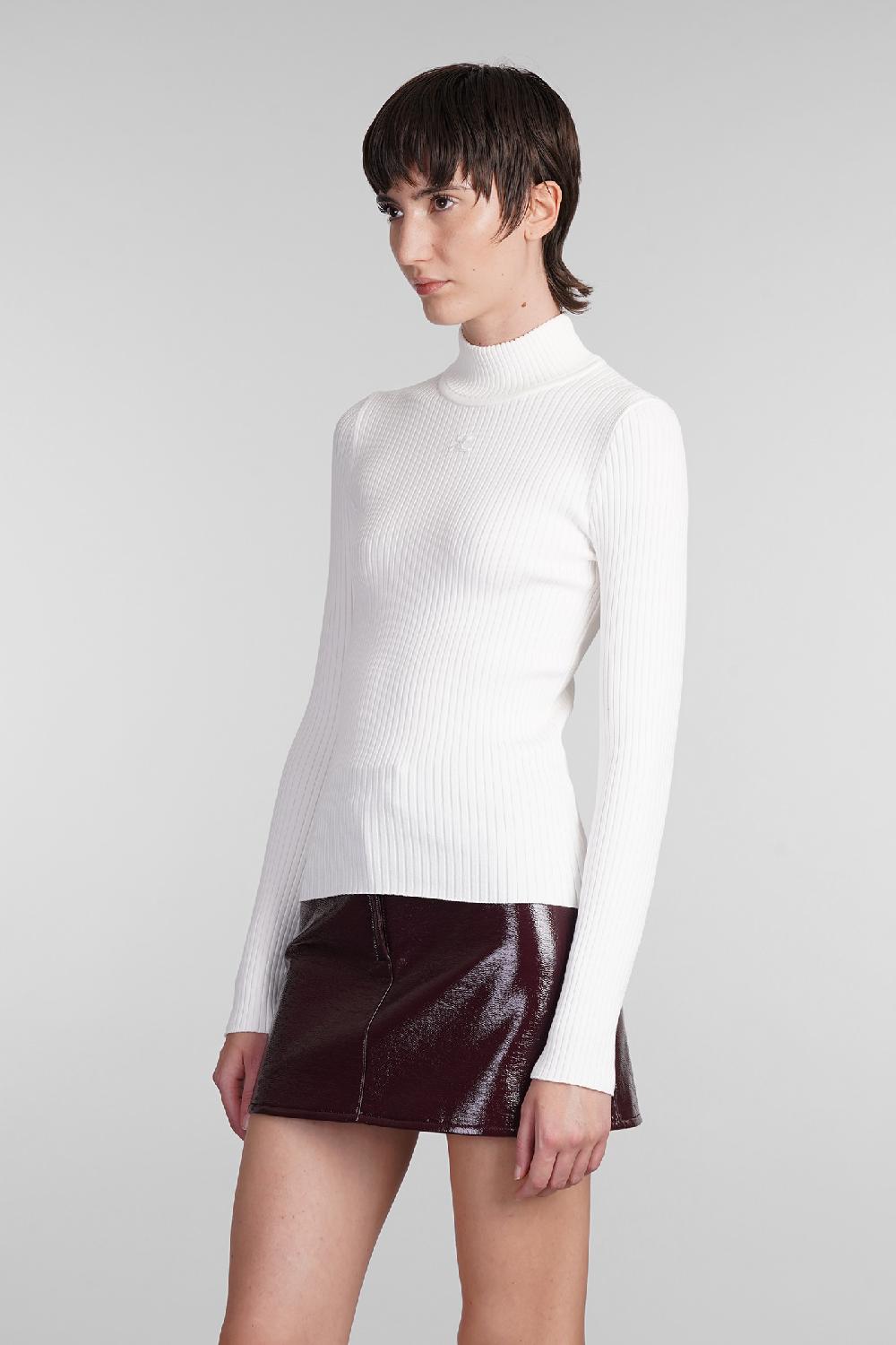 Deliberti Courreges Maglia in viscosa bianca cod. 408092 - Deliberti The Luxury Shopping Italy