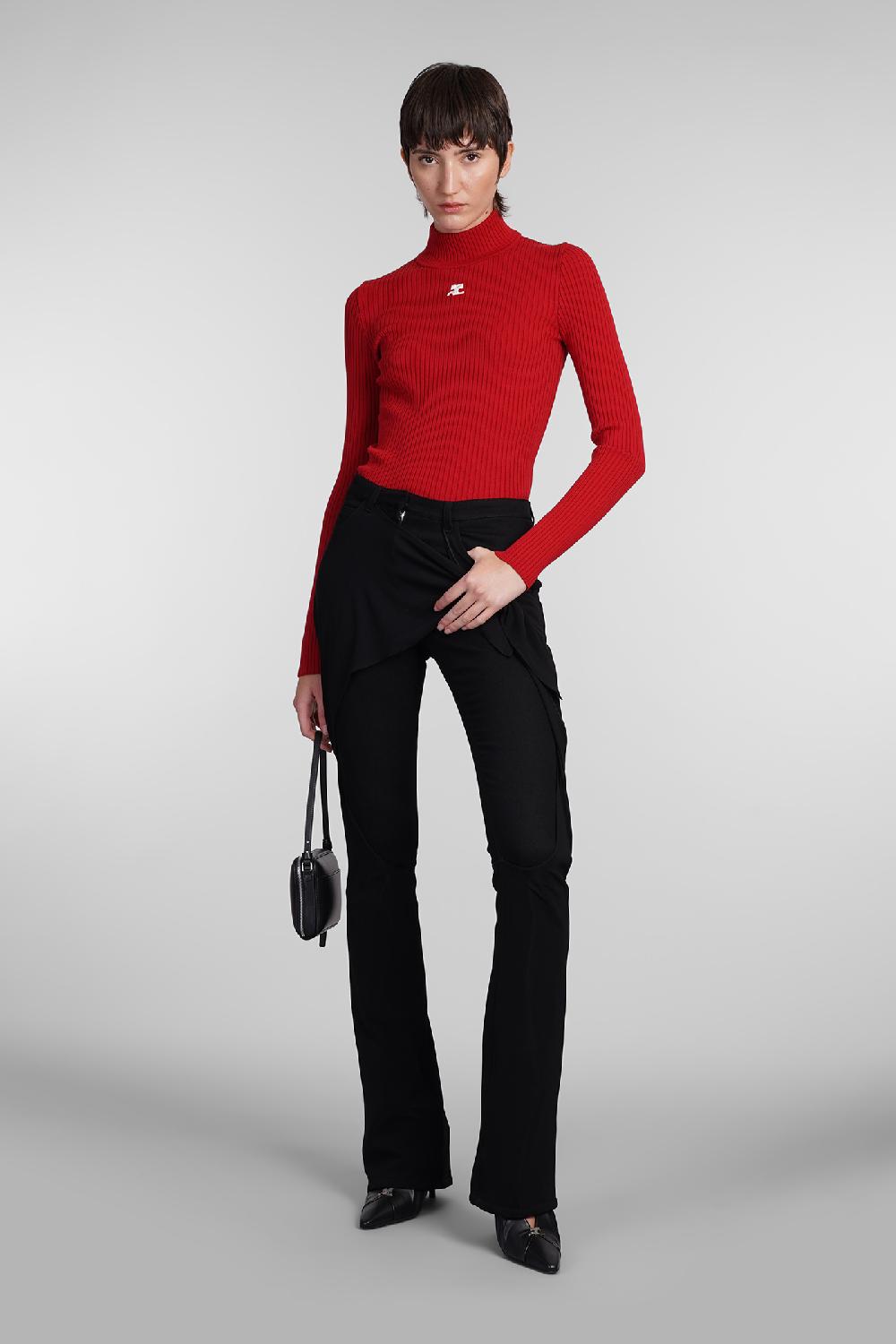 Deliberti Courreges Maglia in viscosa rossa cod. 408093 - Deliberti The Luxury Shopping Italia