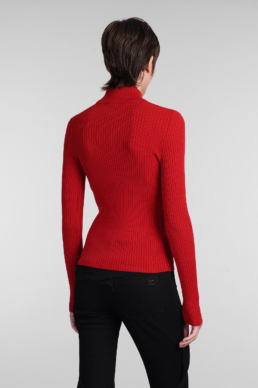 Deliberti Courreges Maglia in viscosa rossa cod. 408093 - Deliberti The Luxury Shopping Italia