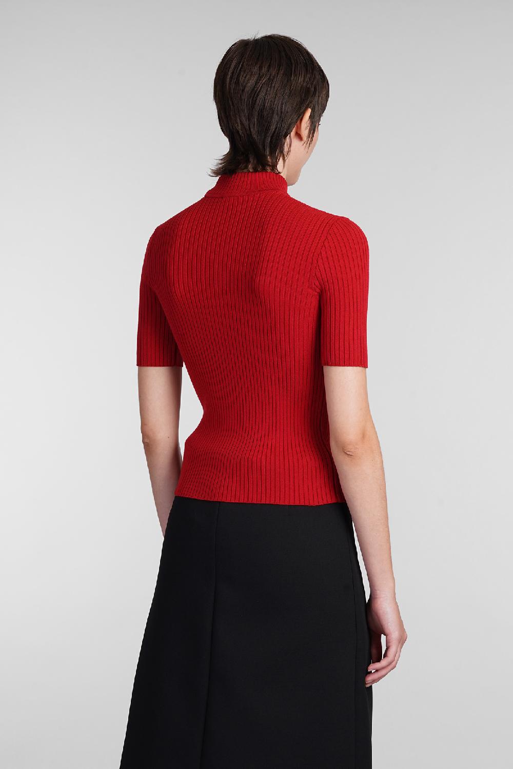 Deliberti Courreges Maglia in viscosa rossa cod. 408096 - Deliberti The Luxury Shopping Nuovo