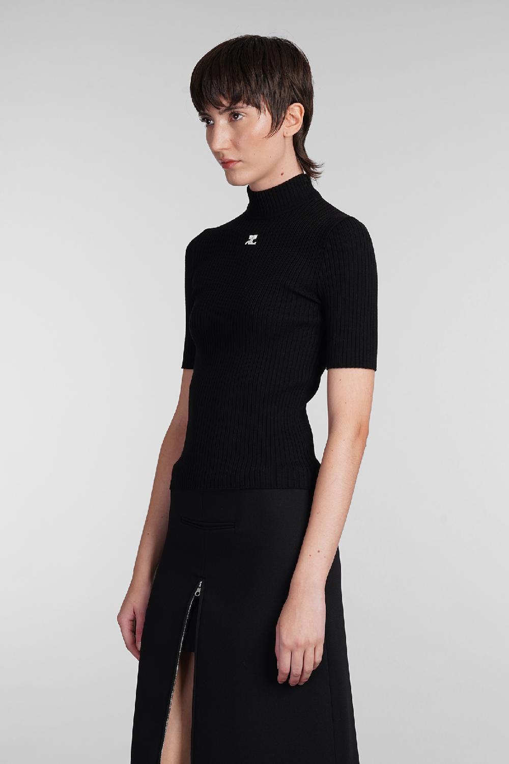 Deliberti Courreges Maglia in viscosa nera cod. 408097 - Deliberti The Luxury Shopping Qualità