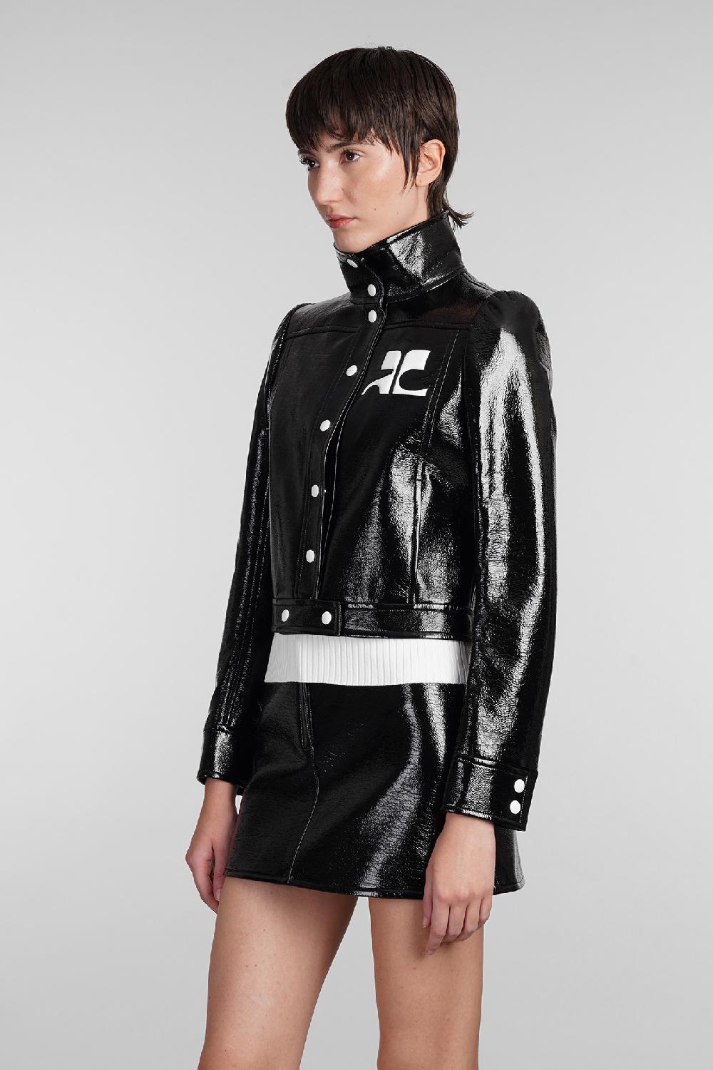 Deliberti Courreges Giacca casual in poliuretano nero cod. 408098 - Deliberti The Luxury Shopping Vendita
