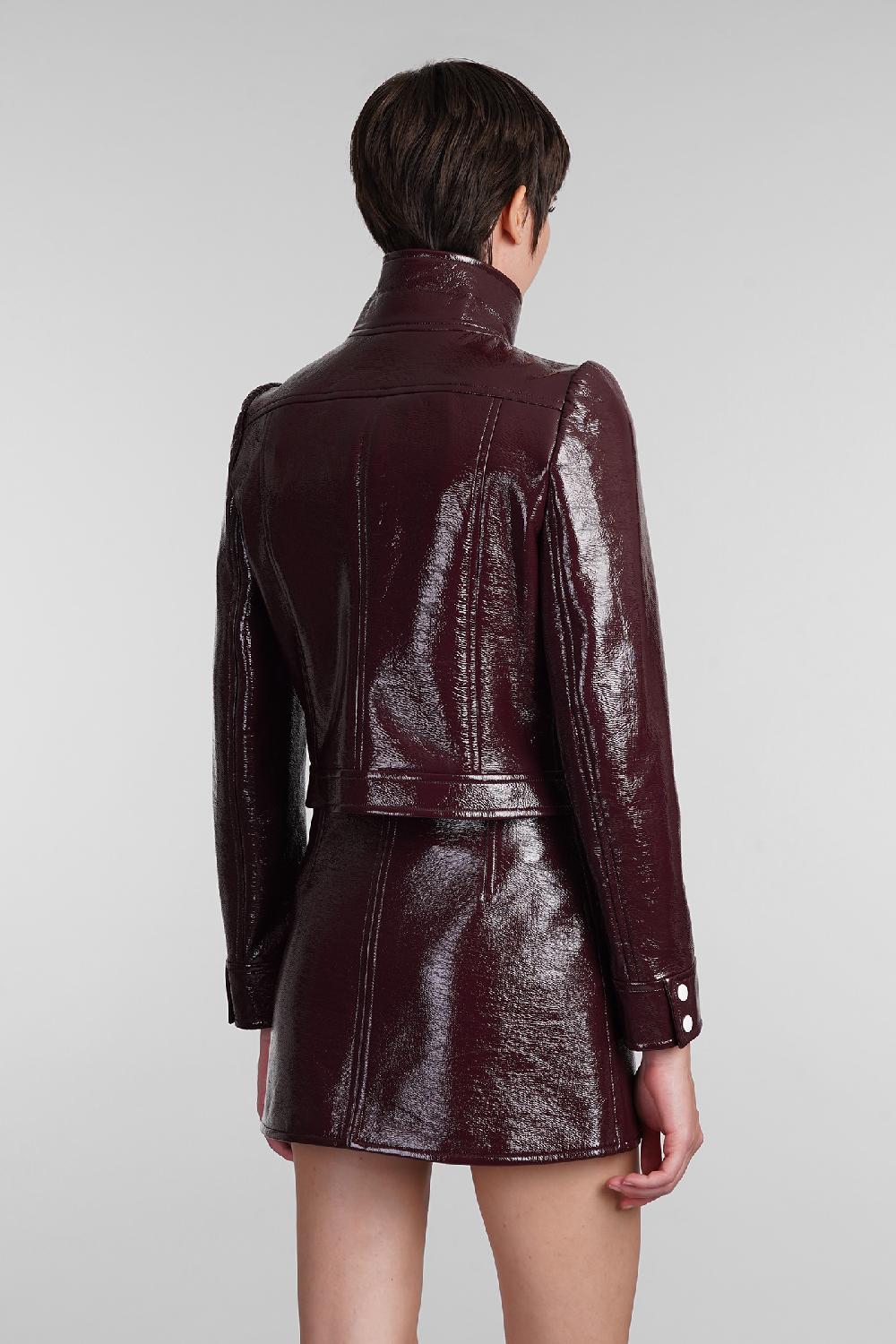 Deliberti Courreges Giacca casual in poliuretano bordeaux cod. 408099 - Deliberti The Luxury Shopping Promozione