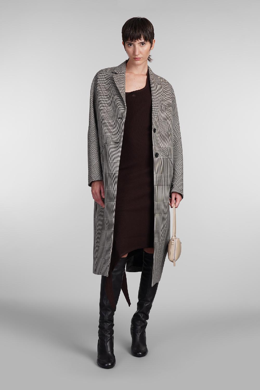Deliberti Courreges Abito in viscosa marrone cod. 408103 - Deliberti The Luxury Shopping Negozi Online