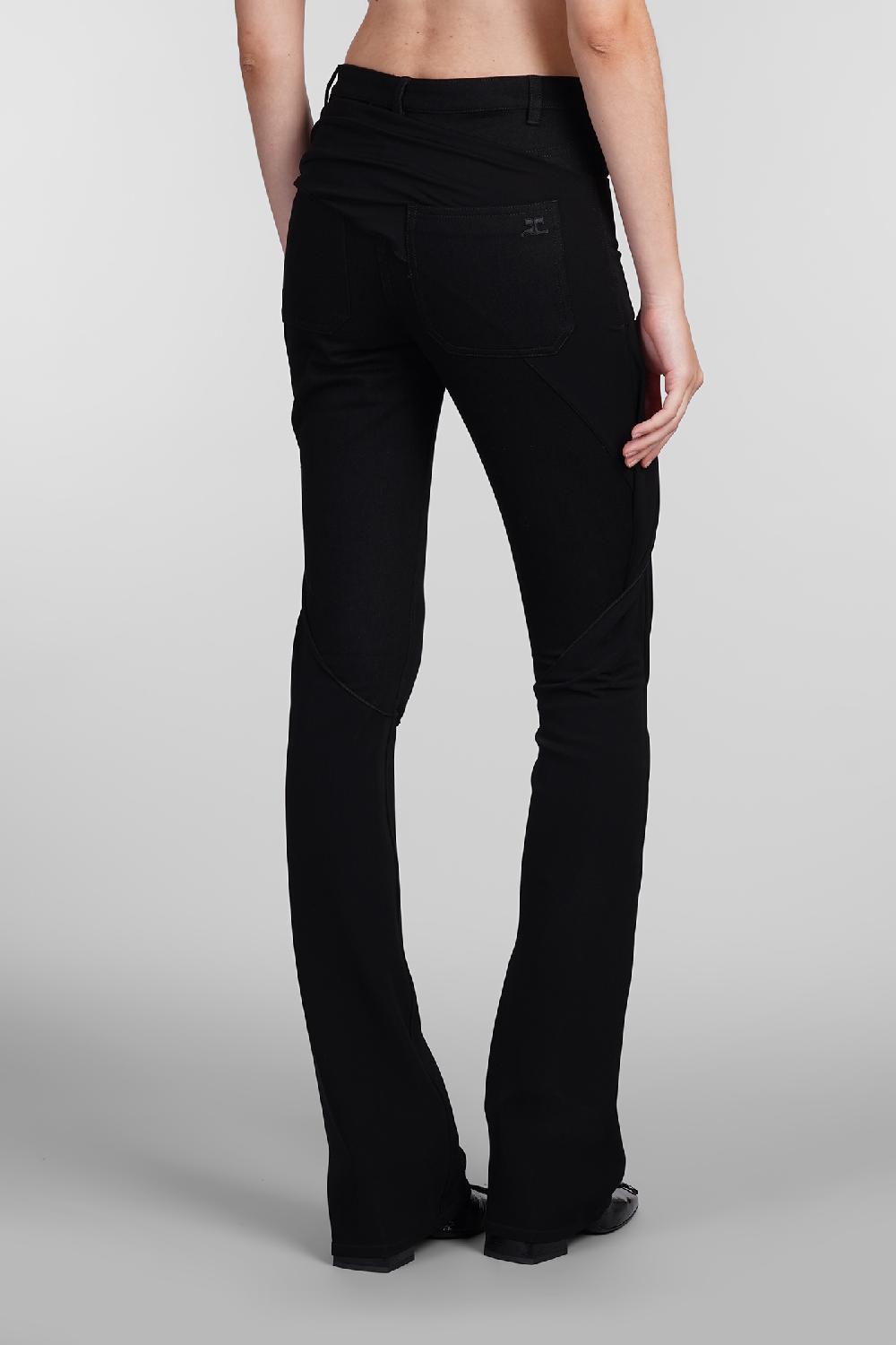 Deliberti Courreges Pantalone in cotone nero cod. 408106 - Deliberti The Luxury Shopping Promozione Limitata