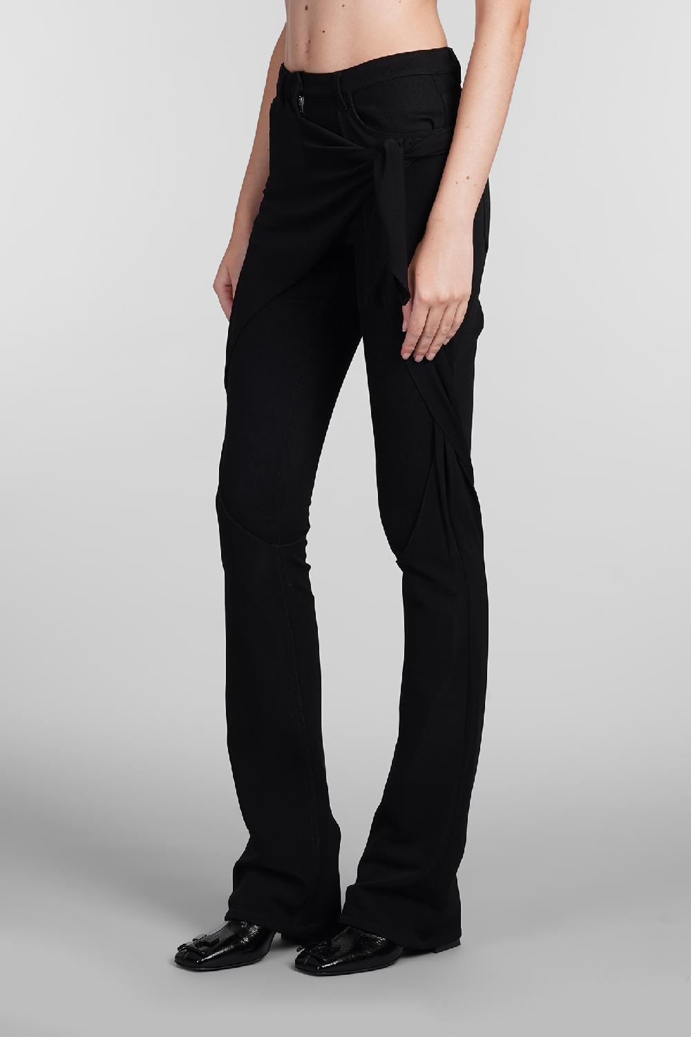 Deliberti Courreges Pantalone in cotone nero cod. 408106 - Deliberti The Luxury Shopping Promozione Limitata