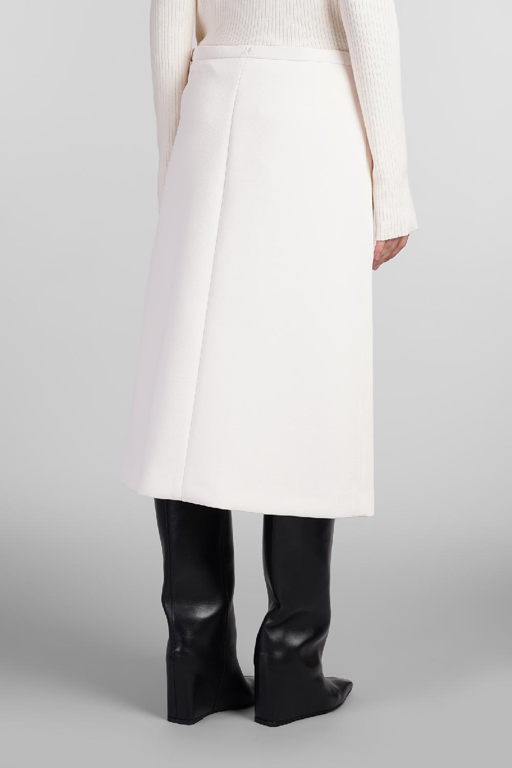Deliberti Courreges Gonna in poliestere beige cod. 408120 - Deliberti The Luxury Shopping Convenienza