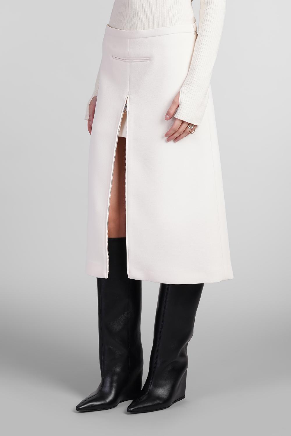Deliberti Courreges Gonna in poliestere beige cod. 408120 - Deliberti The Luxury Shopping Convenienza