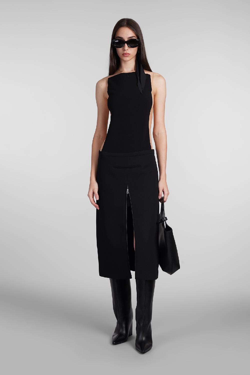 Deliberti Courreges Body in poliestere nero cod. 408554 - Deliberti The Luxury Shopping Presa