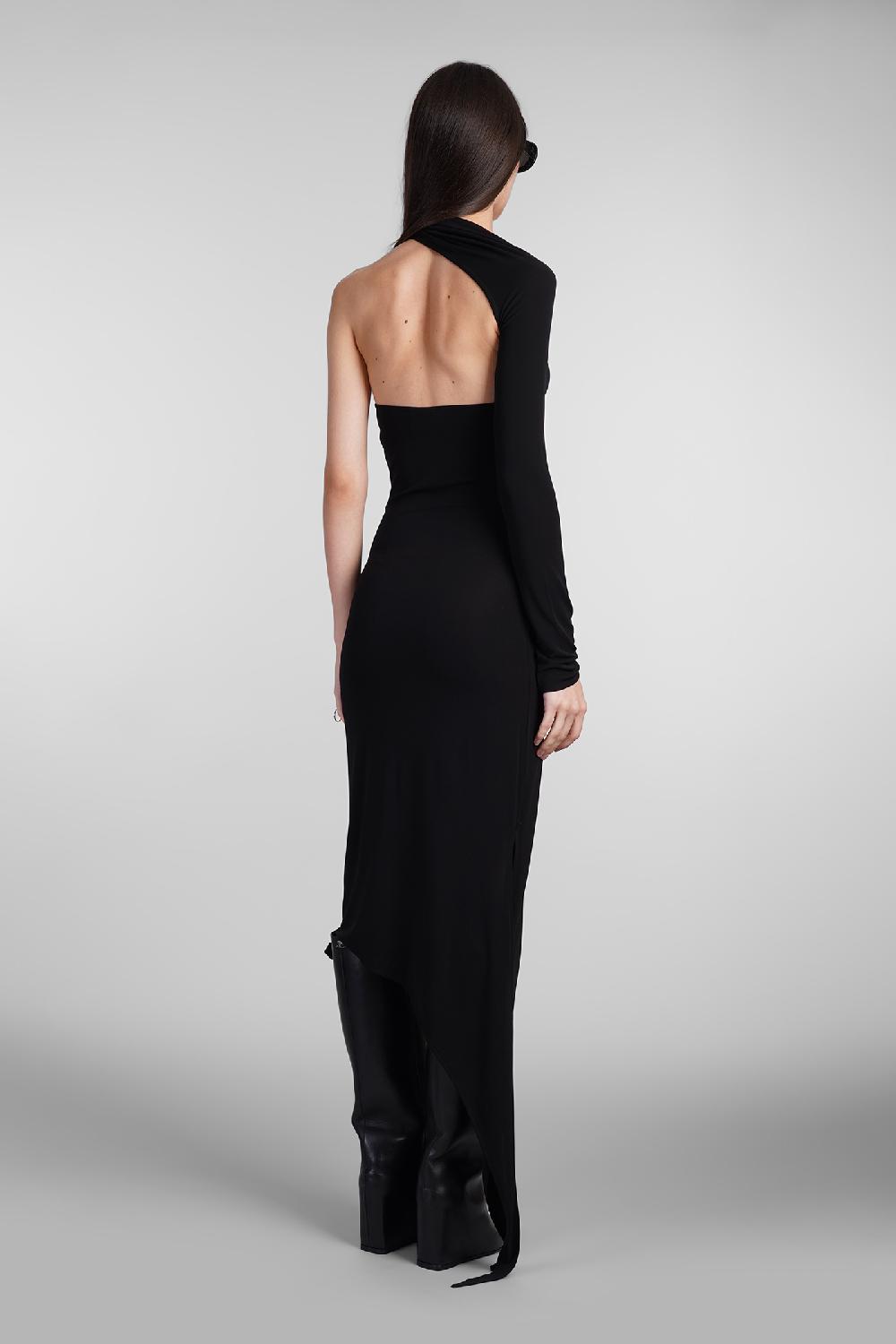 Deliberti Courreges Abito in viscosa nera cod. 408555 - Deliberti The Luxury Shopping Sconto