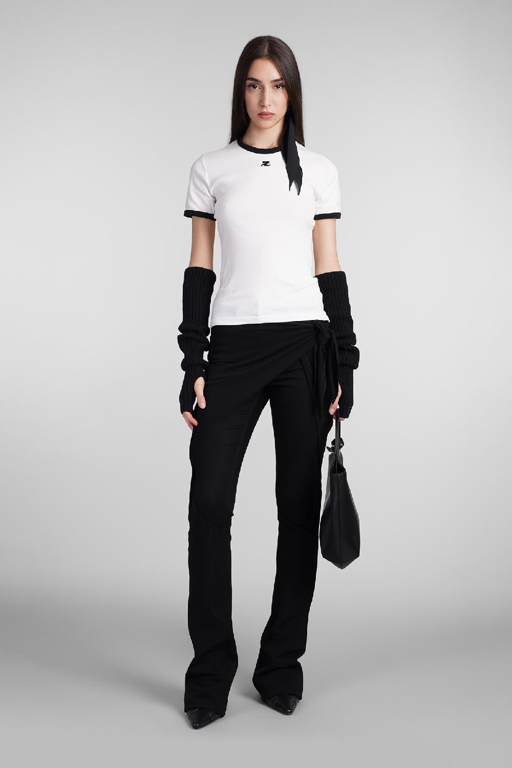 Deliberti Courreges T-shirt in cotone bianco cod. 408558 - Deliberti The Luxury Shopping Offerta