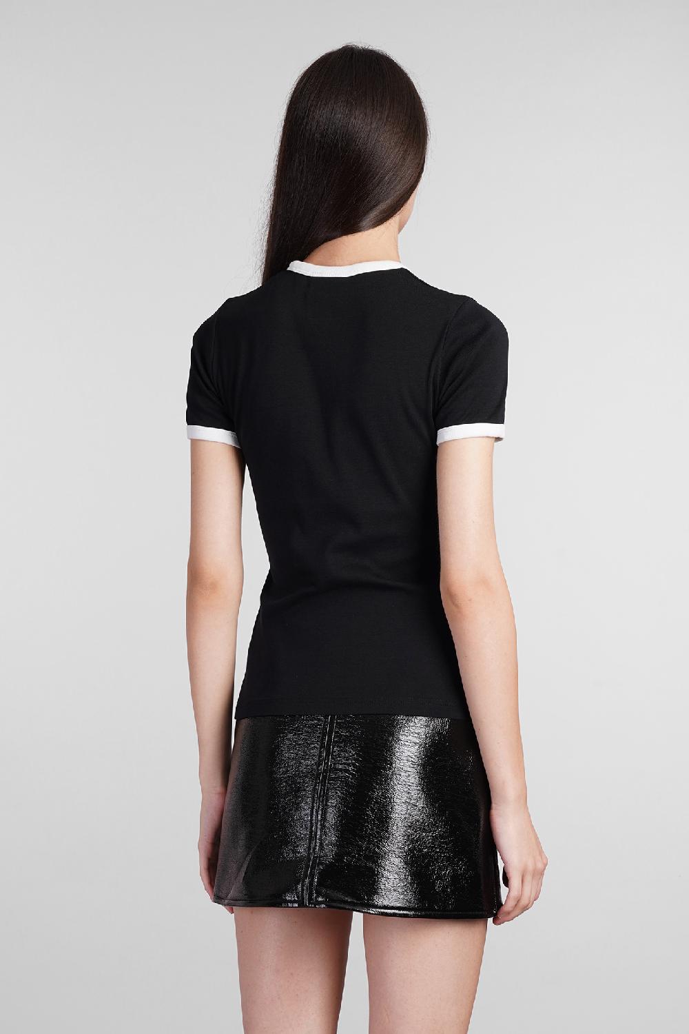 Deliberti Courreges T-shirt in cotone nero cod. 408559 - Deliberti The Luxury Shopping Economico