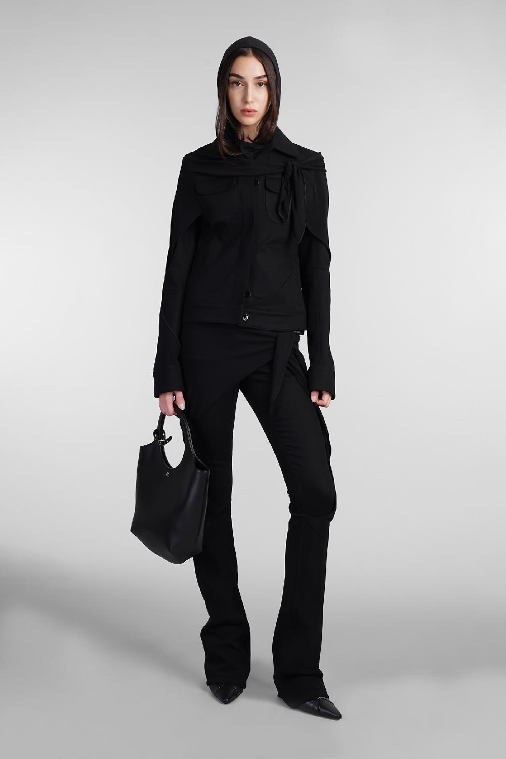 Deliberti Courreges Giacca casual in cotone nero cod. 409188 - Deliberti The Luxury Shopping Saldi