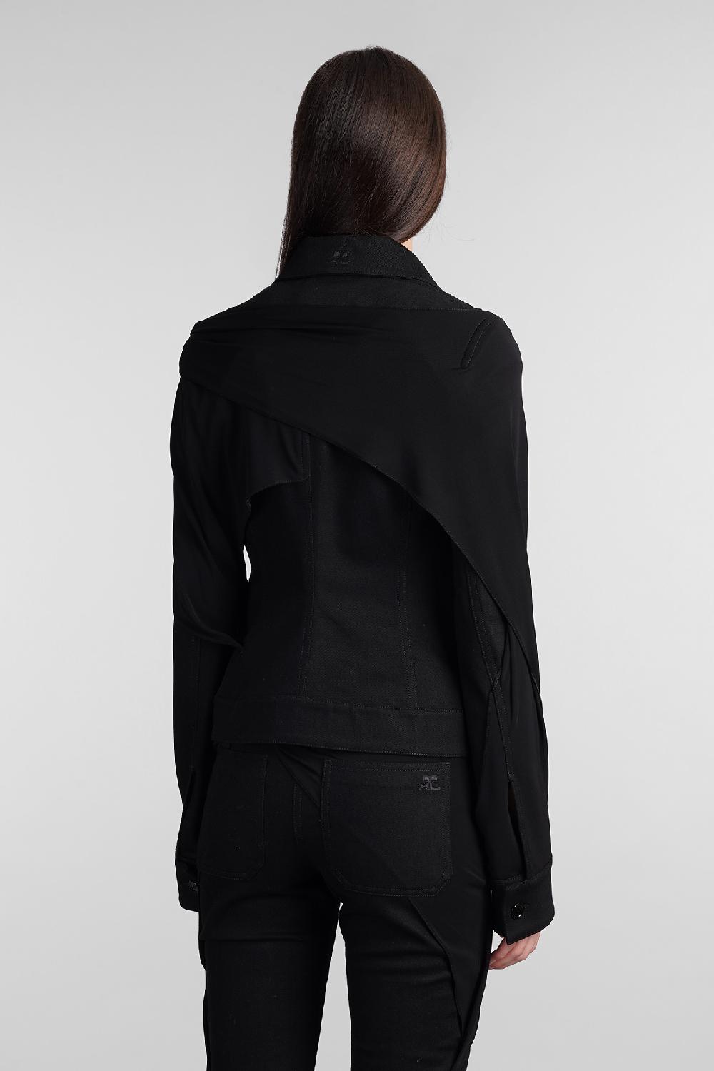 Deliberti Courreges Giacca casual in cotone nero cod. 409188 - Deliberti The Luxury Shopping Saldi