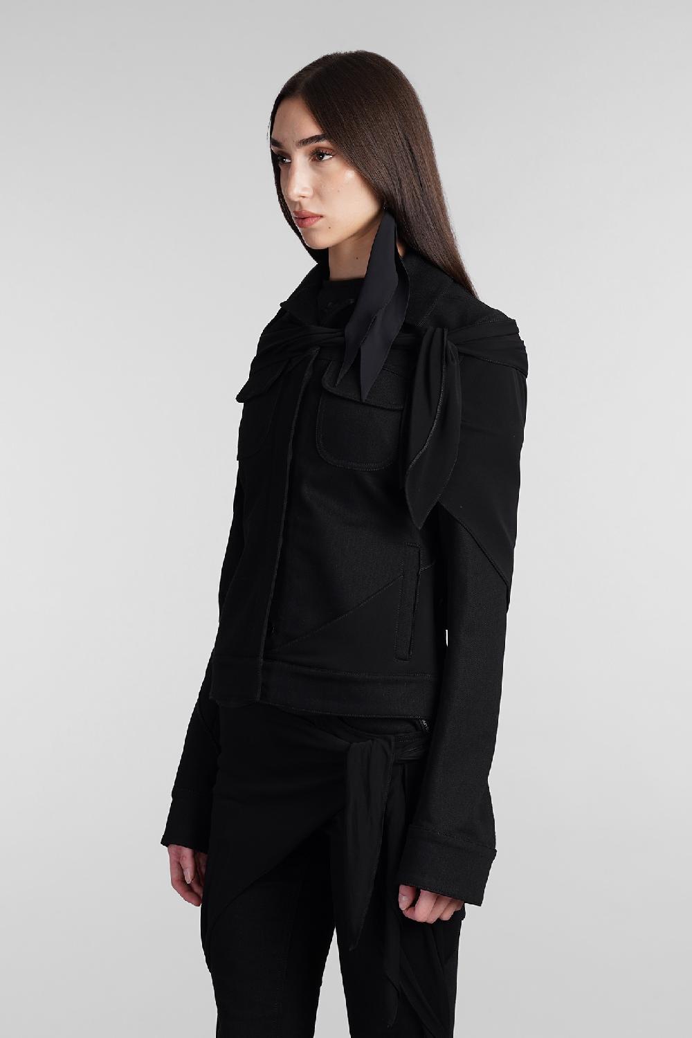 Deliberti Courreges Giacca casual in cotone nero cod. 409188 - Deliberti The Luxury Shopping Saldi