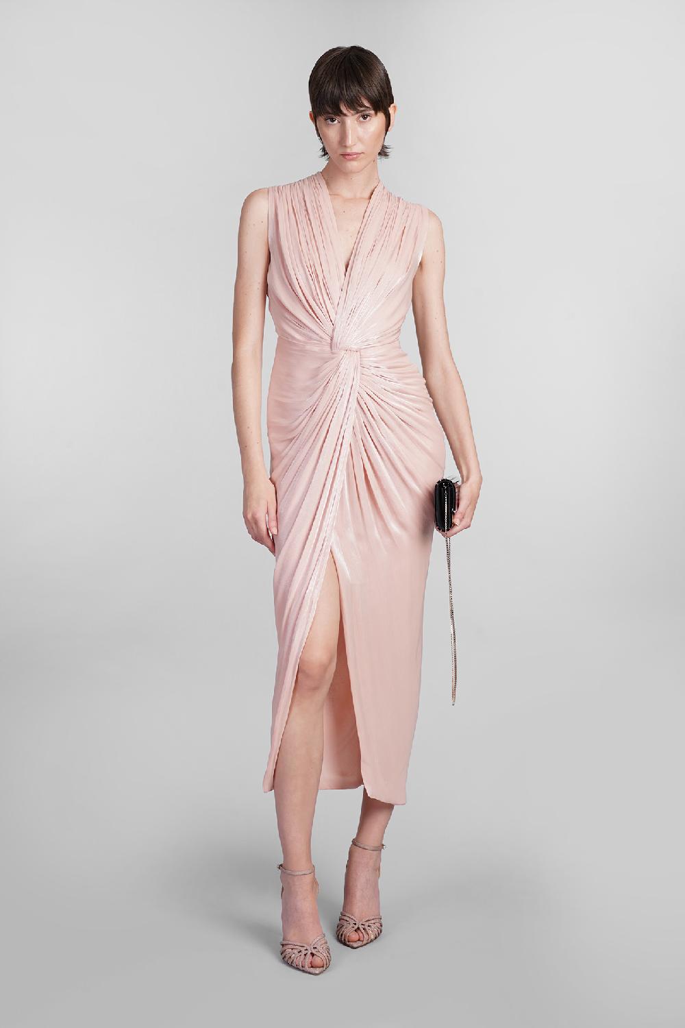 Deliberti Costarellos Abito franca in poliestere rosa cod. 401965 - Deliberti The Luxury Shopping Hotsell