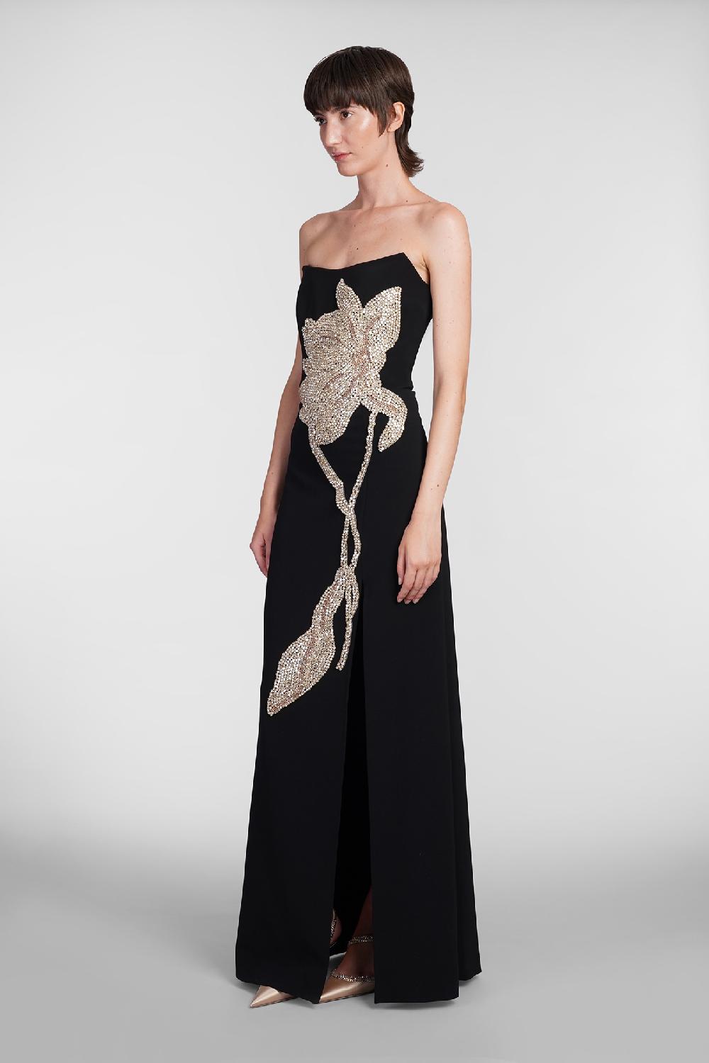 Deliberti Costarellos Abito fara in poliestere nero cod. 406738 - Deliberti The Luxury Shopping Hotsell