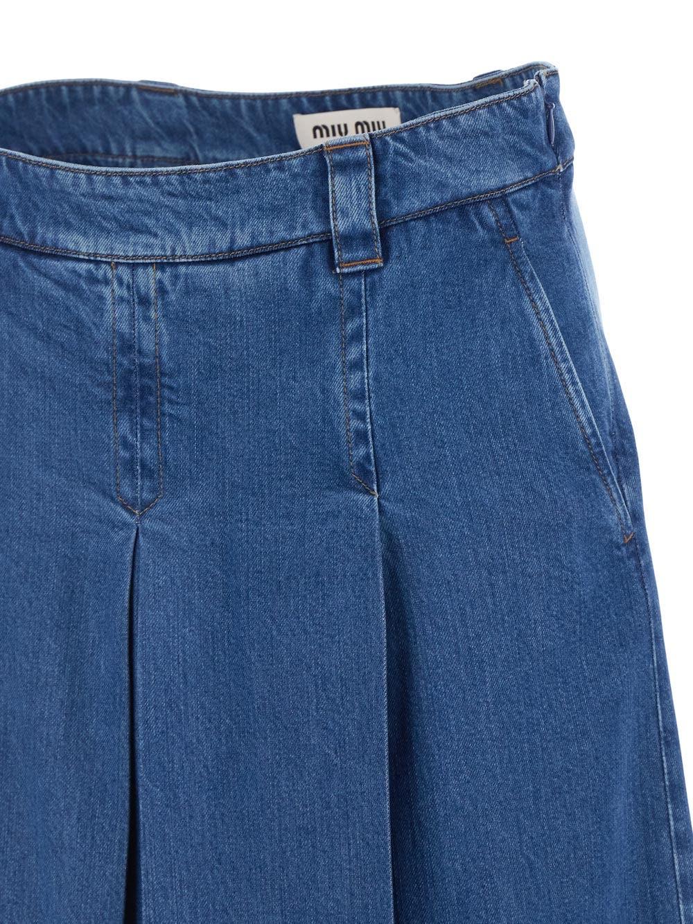 Oluxury Miu Miu Denim Skirt Sottocosto