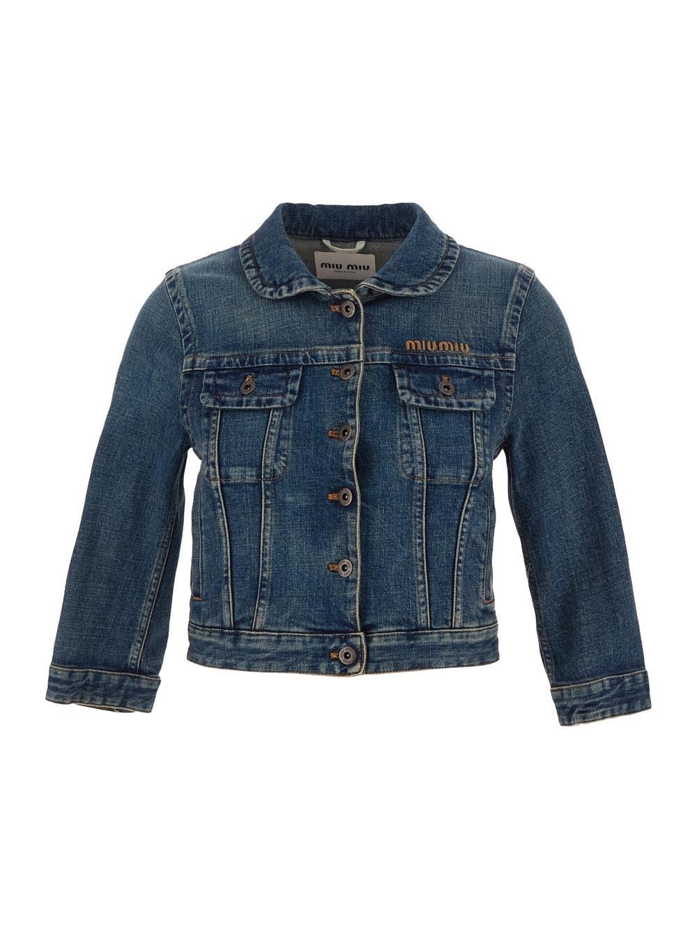 Oluxury Miu Miu Denim jacket Sconto