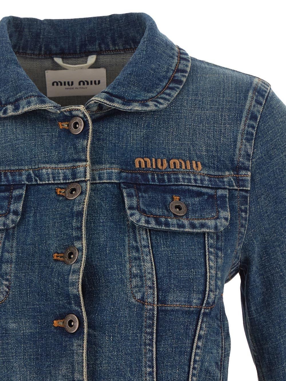 Oluxury Miu Miu Denim jacket Sconto