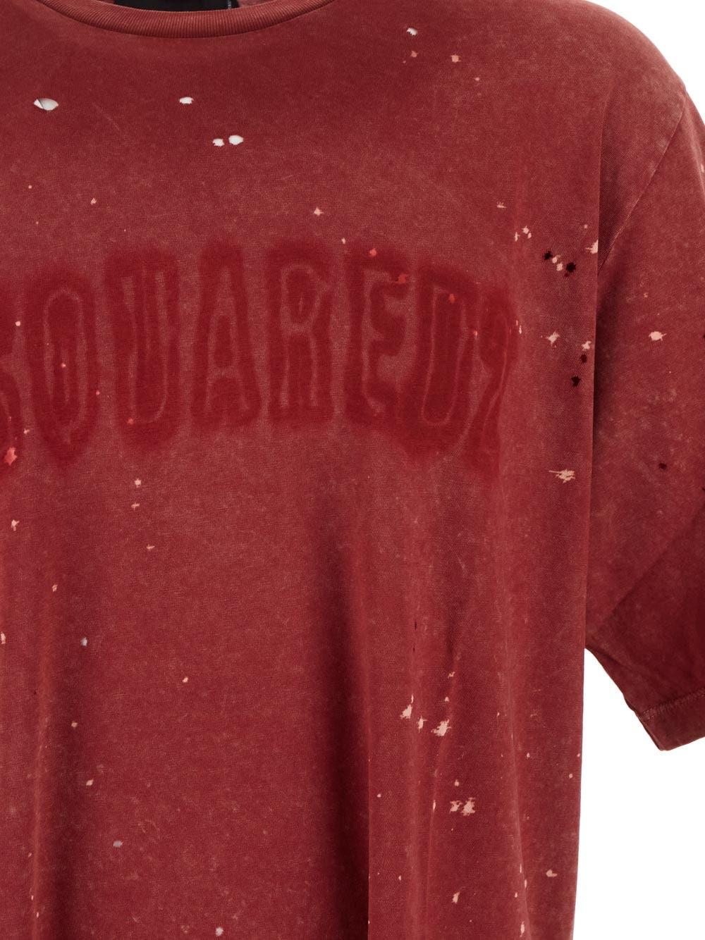 Oluxury Dsquared2 Logo T-Shirt Vendite Flash