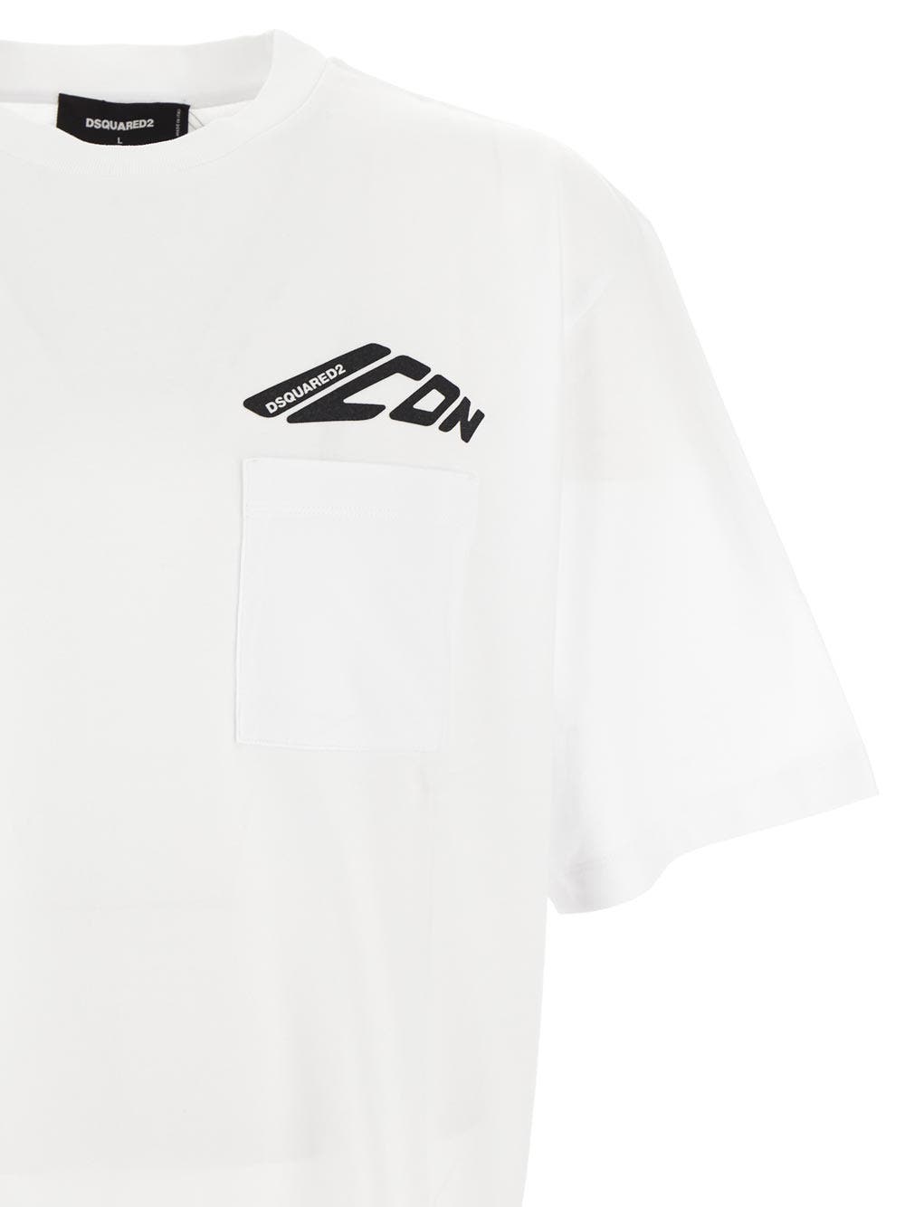 Oluxury Dsquared2 Logo T-Shirt In Saldo