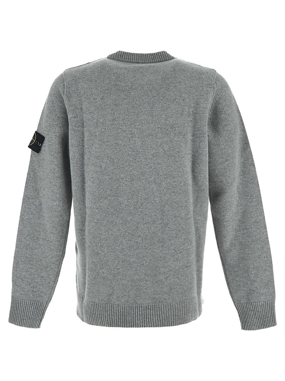 Oluxury Stone Island Logo Knit Negozi Online